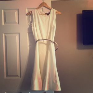 Sharagano white dress